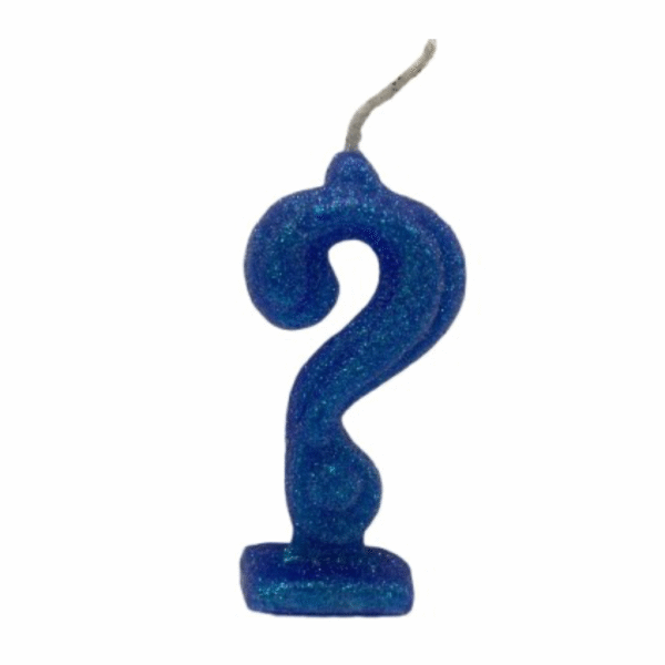 Vela de Aniversário ? com Glitter - Imagem 5