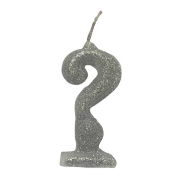 Vela de Aniversário ? com Glitter
