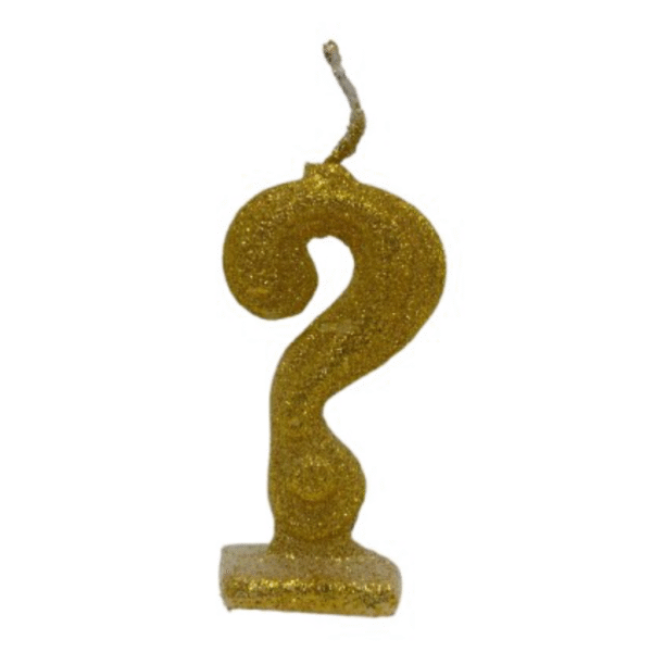 Vela de Aniversário ? com Glitter - Imagem 4