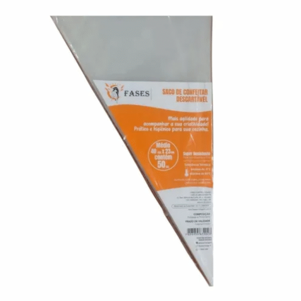 Saco de Confeitaria Descartável – Resistente e Prático (Médio)