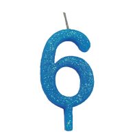 Vela Mini Luxo de Parafina – Numeral 6